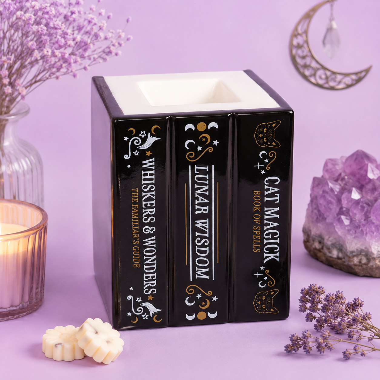 Quemador de Wax Melts Cat Magic – Libro de Hechizos | LICAROMA