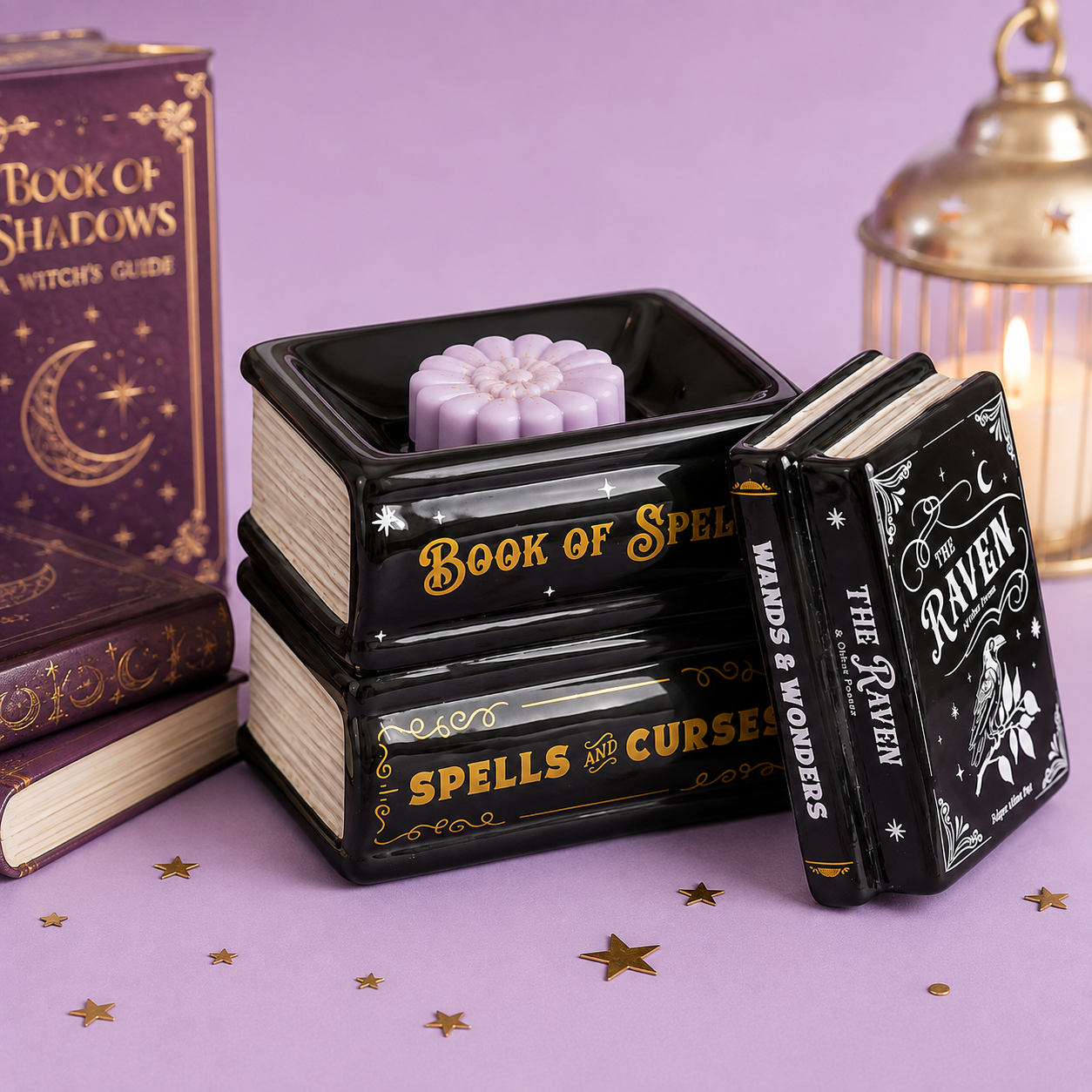 Quemador de Wax Melts Libro de Hechizos