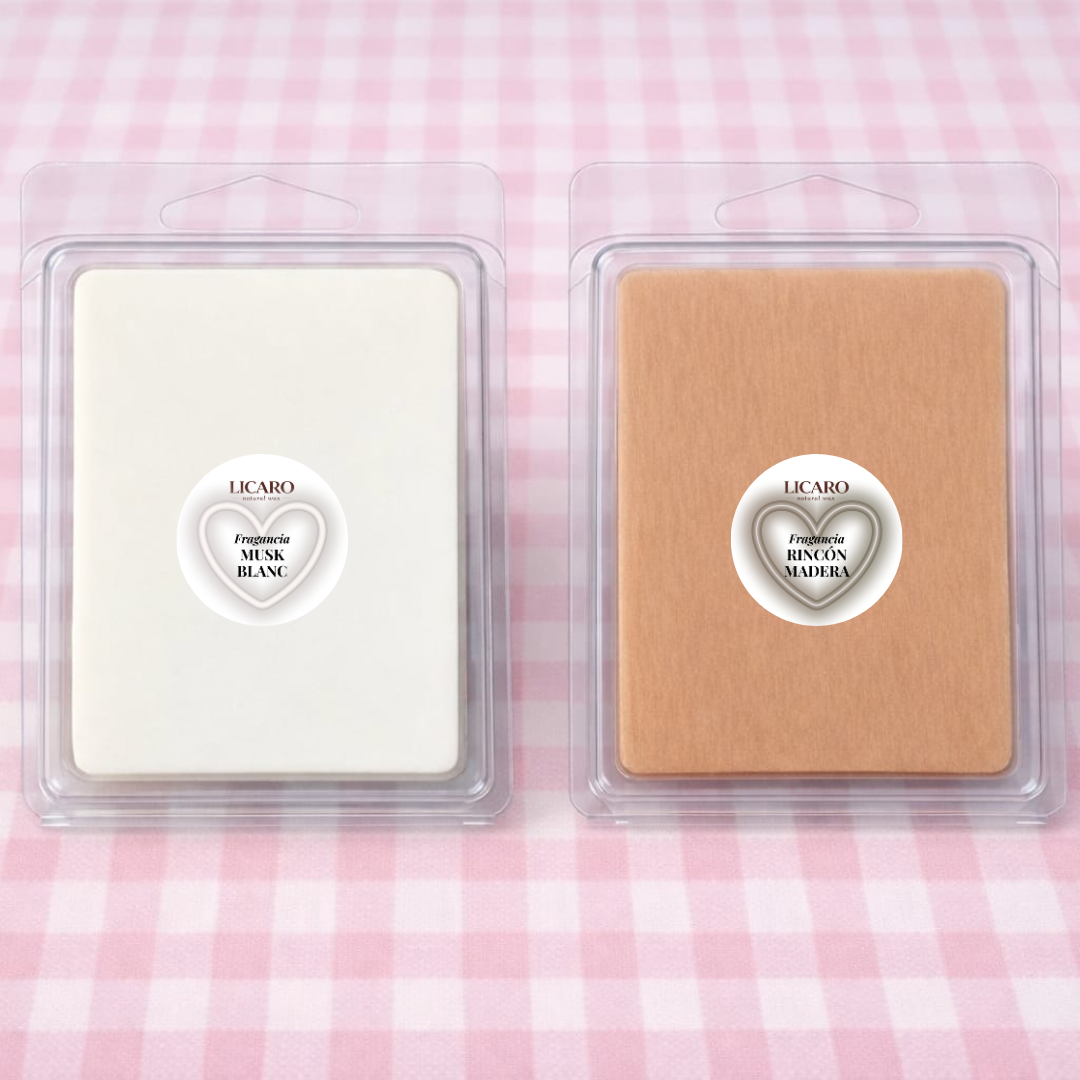 Pack 2 Wax Melts Refugio– Musk y Madera Secos | LICAROMA