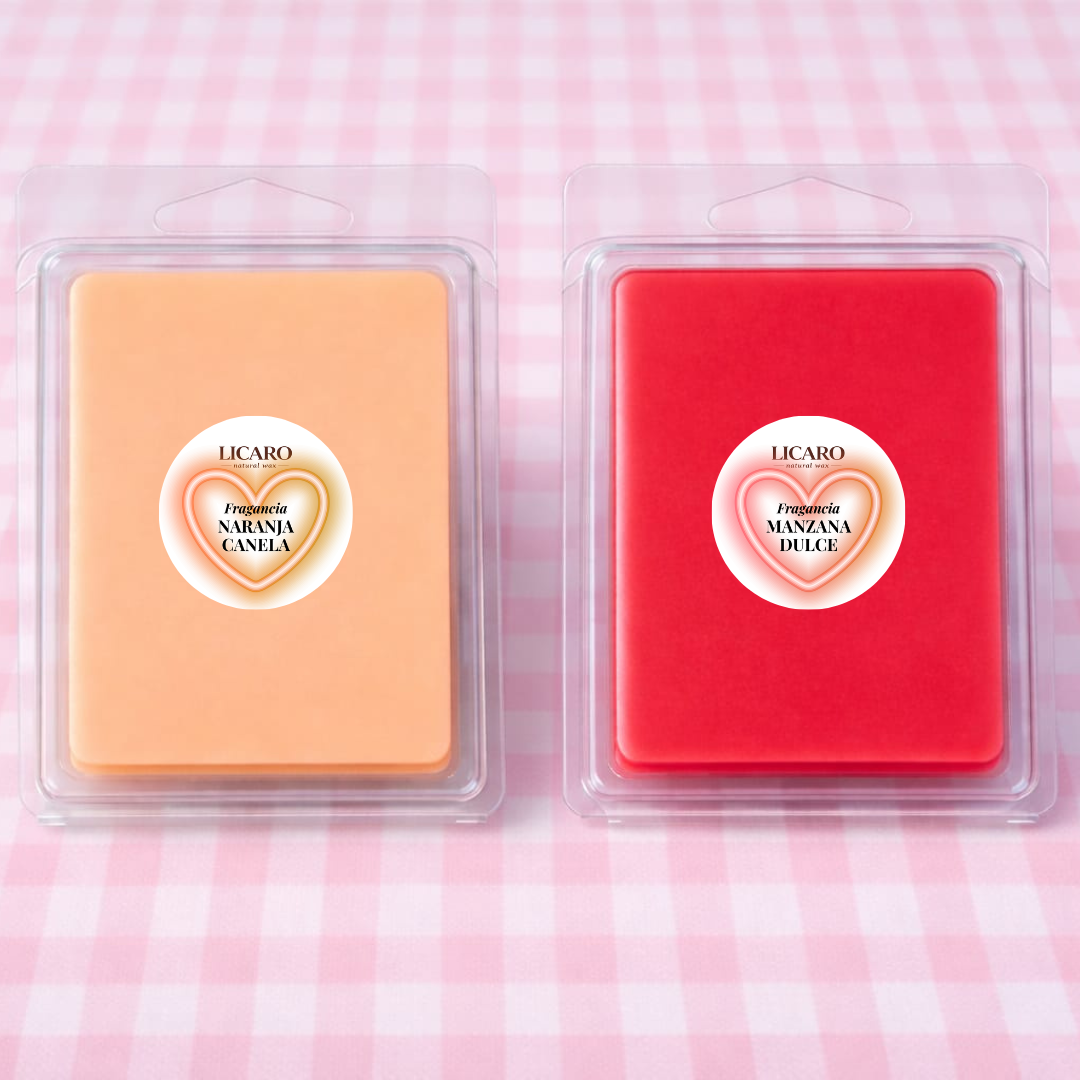 Pack 2 Wax Melts Hogareño – Manzana Dulce y Naranja Canela | LICAROMA