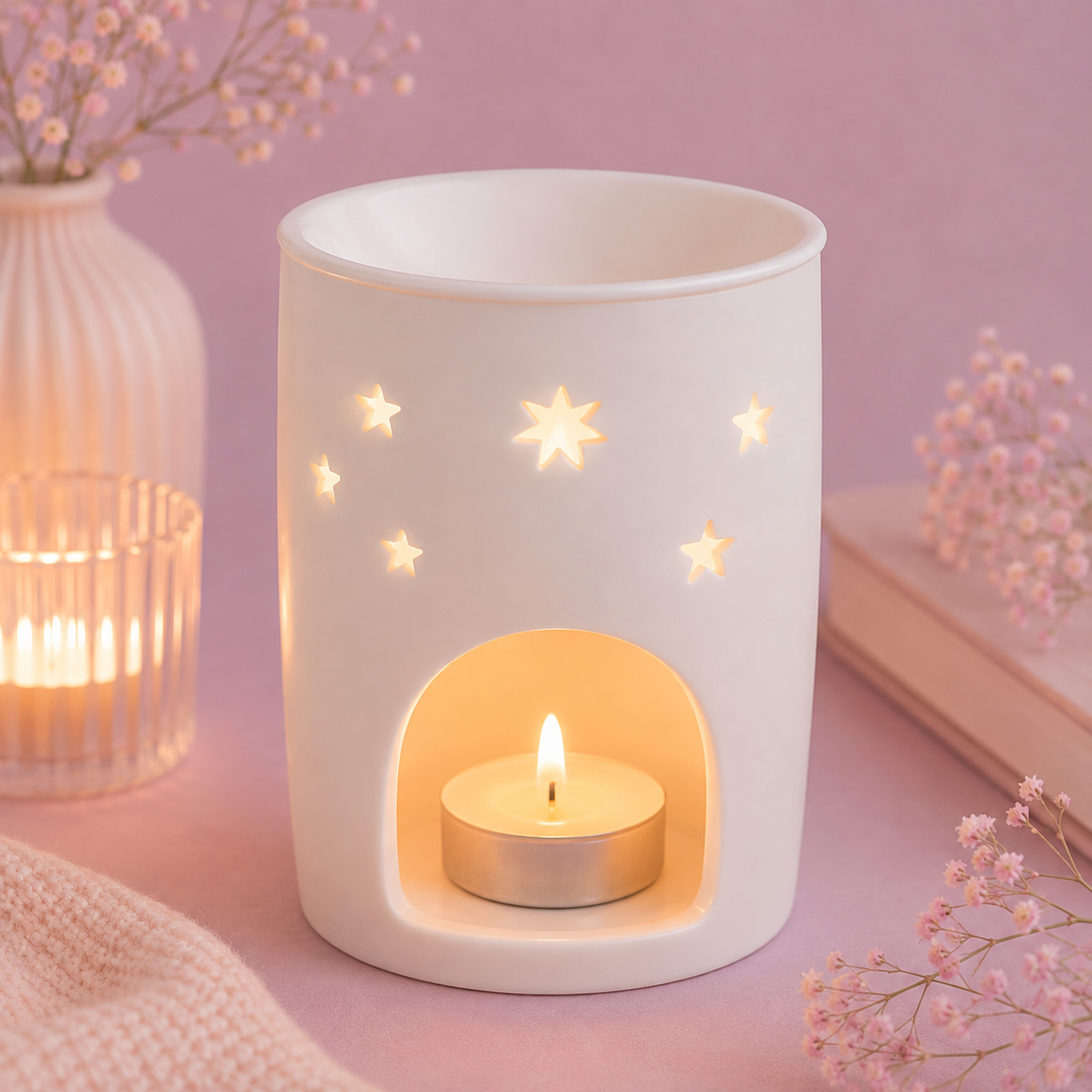 Quemador de Wax Melts Estrella y Luna