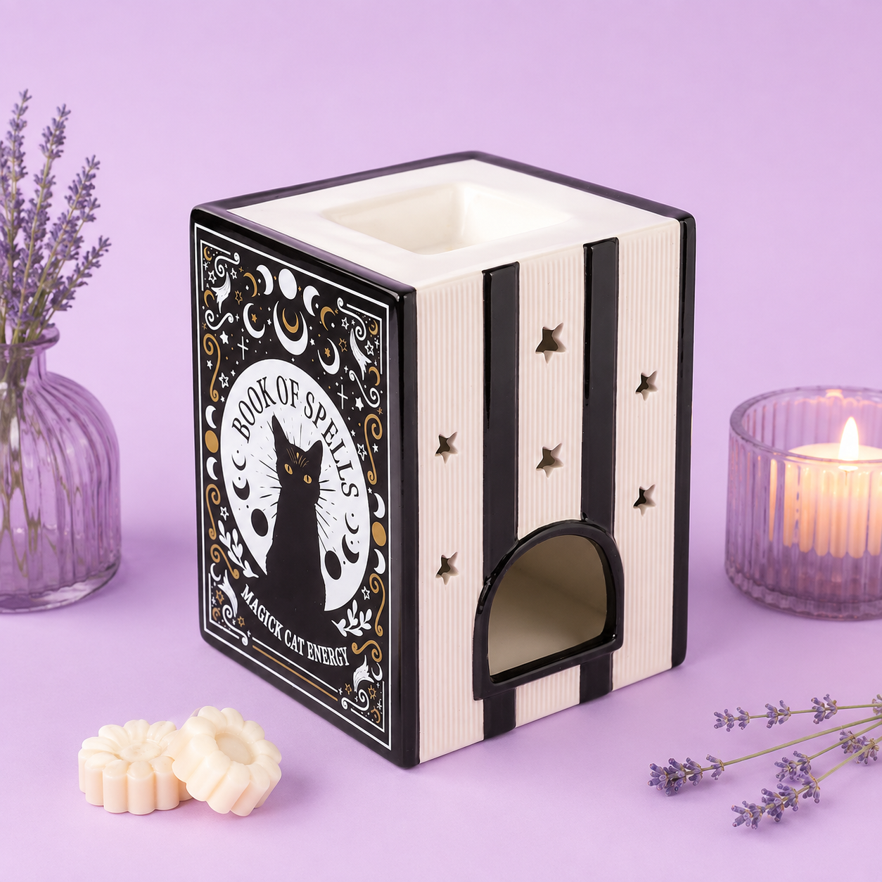 Quemador de Wax Melts Cat Magic – Libro de Hechizos | LICAROMA