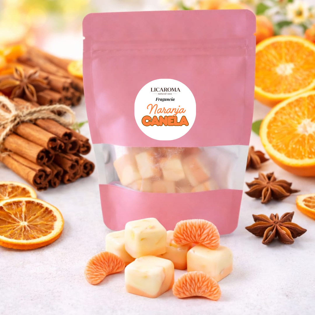 Wax Melts de Canela y Naranja – Aroma Dulce | LICAROMA