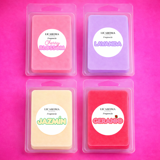 Pack 4 Wax Melts Flower Bom  | LICAROMA