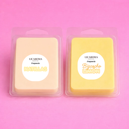 Wax Melts Gourmet Tabletas Natillas y bizcocho limón | LICAROMA