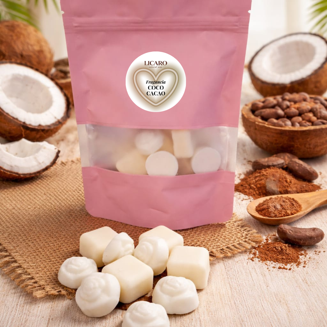 Wax Melts de Coco y Cacao – Aroma Dulce y Goloso | LICAROMA