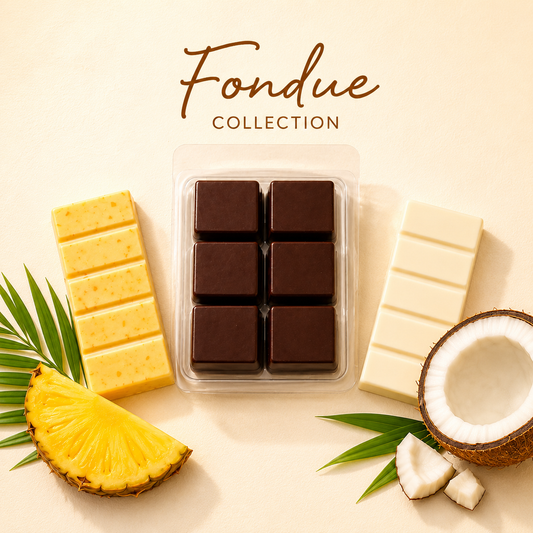 Pack Wax Melts Fondue Tropical | Chocolate, Coco y Piña Colada