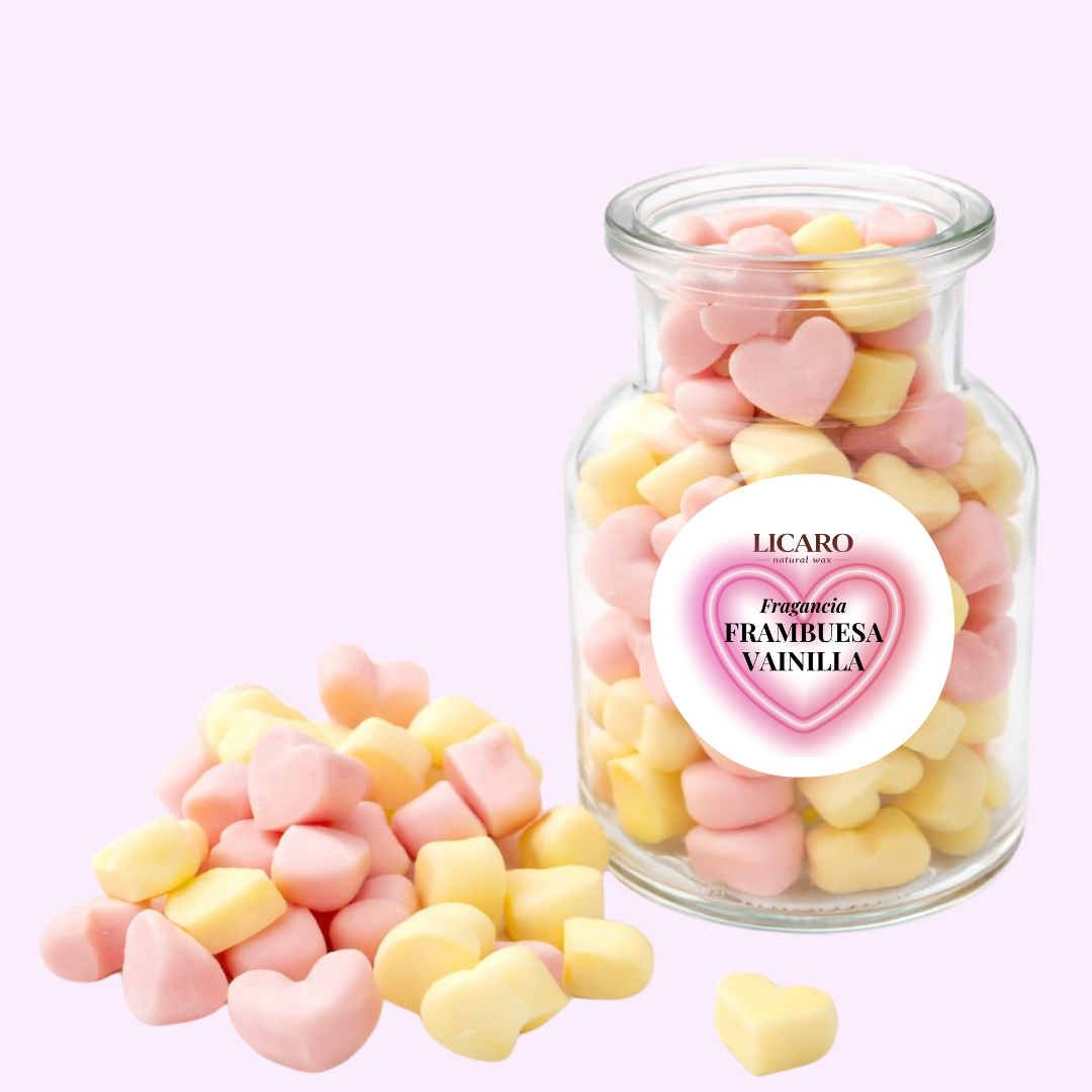 Wax Melts Latidos de Vainilla y Frambuesa – Aroma Dulce | LICAROMA