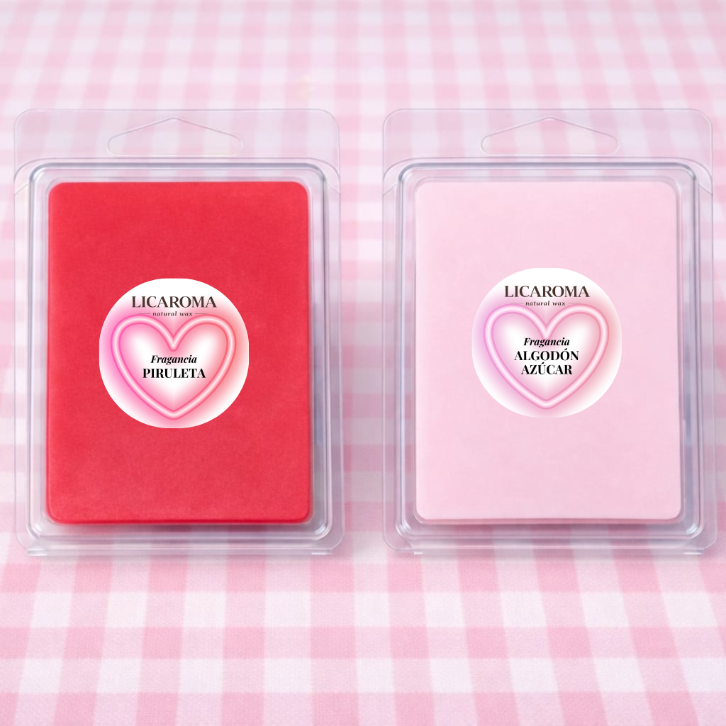 Pack 2 Wax Melts Candy – Piruleta y Algodón de Azúcar | LICAROMA