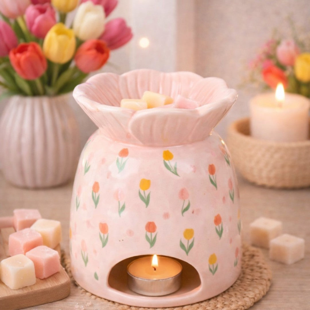 Quemador Tulipanes 🌷 para Wax Melts en Cerámica | LICAROMA